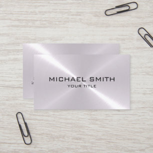 Silver Stainless Steel Metal Business Card