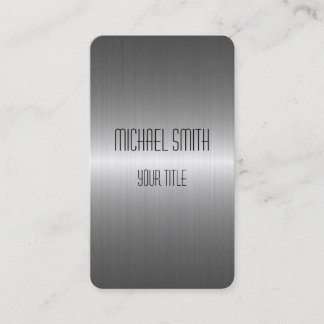 Silver Stainless Steel Metal Business Card