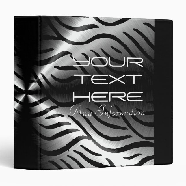 Silver Stainless Steel Metal Elements Binder (Front/Spine)