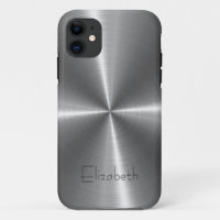 Silver Stainless Steel Print