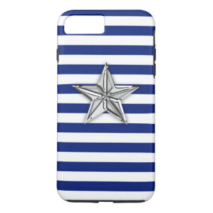 Silver Star on Stripes iPhone 8 Plus/7 Plus Case