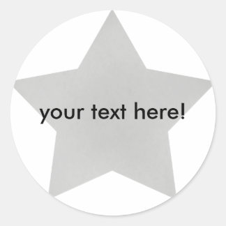 Silver Star - stickers