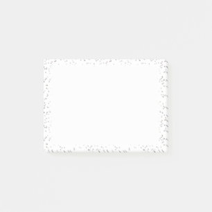 Silver Stardust Confetti Post-it Notes