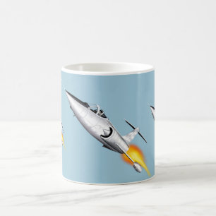 Silver Starfighter F104 Mug