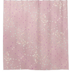 Silver Stars Aesthetic Glitter Pink Background