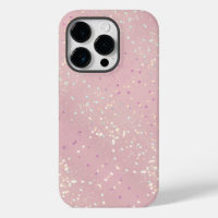 Silver Stars Aesthetic Glitter Pink Background