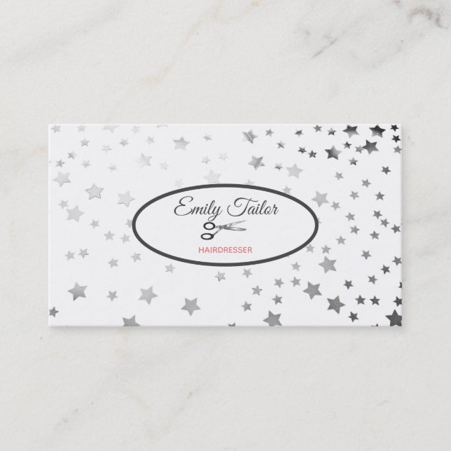 Silver Stars Business Card (Front)