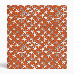 Silver stars on copper binder