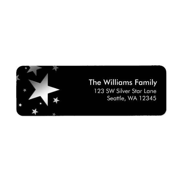 Silver Stars Return Address (Front)
