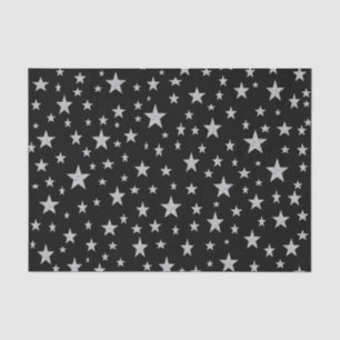 Silver Stars Tissue Paper