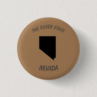 Silver State Badge 1 Inch Round Button