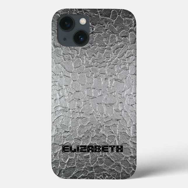 Silver Steel Metal Case-Mate iPhone Case (Back)