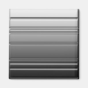 Silver Steel Square Magnet by Heard_