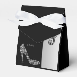 Silver Stiletto & Treble Cleft Birthday Favor Box
