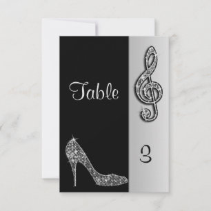 Silver Stiletto & Treble Cleft Invitation
