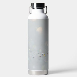 Silver Stone Gary Gold Marble Purple Glitter Water Bottle