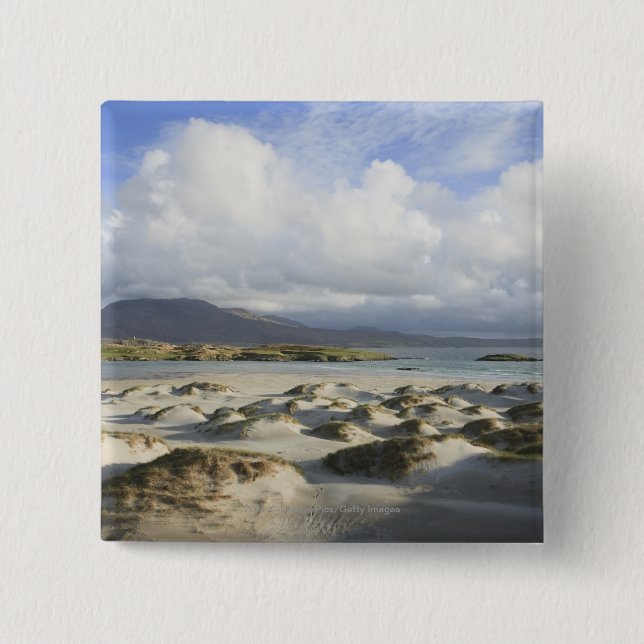 Silver Strand Beach 2 Inch Square Button (Front)