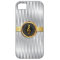 Silver Stripes Gold Music Symbol iPhone 5 Case