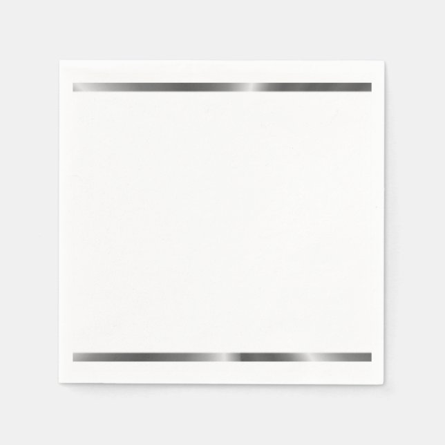 Silver stripped napkins (Front)