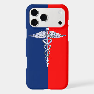 Silver Style Caduceus Medical Symbol League