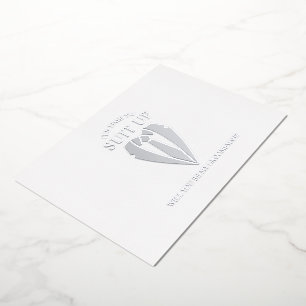 Silver Suit Personalized Groomsman Proposal