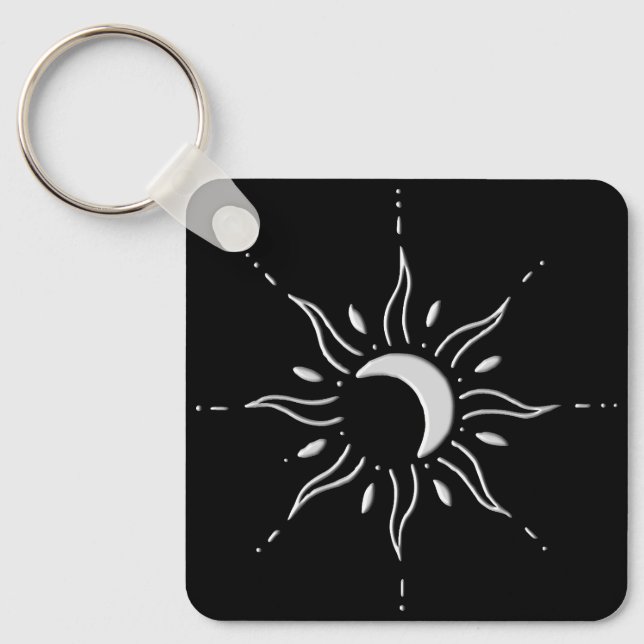 Silver Sun  Keychain (Front)