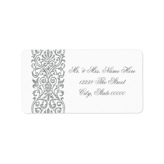 Silver Swirl Border