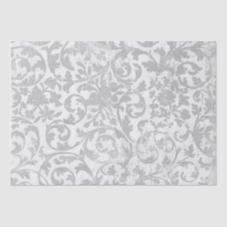  Silver Swirl Vintage Decoupage Distressed Craft  Tissue Paper