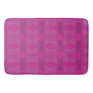 Silver Swirls Arabesque Bath Mat
