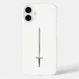 Silver sword iPhone 16 plus case