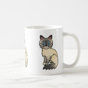 Silver Tabby Birman / Ragdoll Cat Coffee Mug