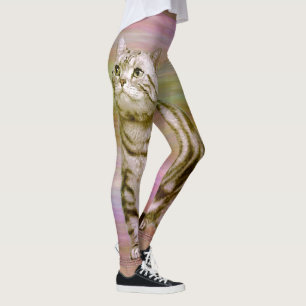 Silver Tabby Cat Leggings