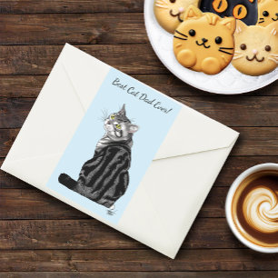 Silver Tabby Father's Day Sticker