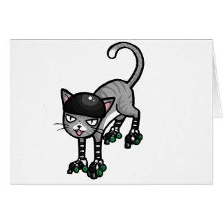 Silver Tabby on RollerSkates