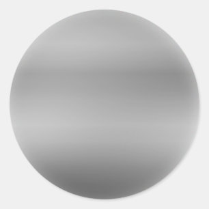 Silver Template Back Customize Classic Round Sticker