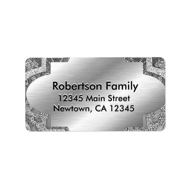 Silver Template Label (Front)