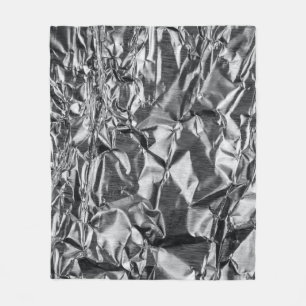 Silver textile fleece blanket