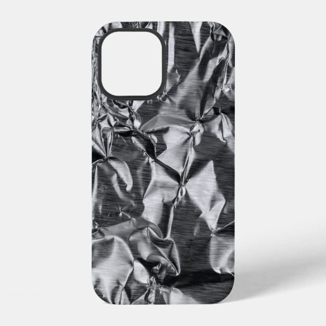 Silver textile iPhone case (Back)