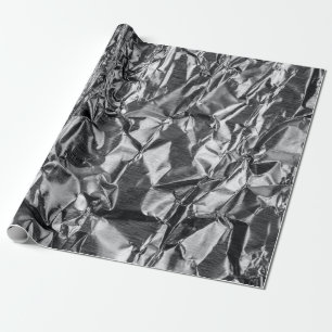 Silver textile wrapping paper