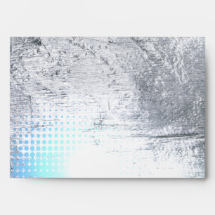 SILVER TEXTURED STAR Customizable Envelope