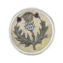 Silver Thistle Pin