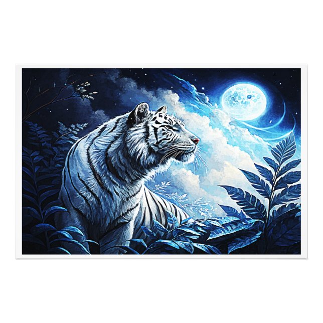 SILVER TIGER PHOTO PRINT (Front)