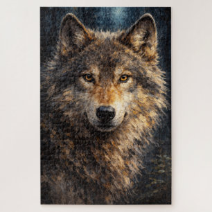Silver Timber   Wolf Wildlife Art   Puzzle