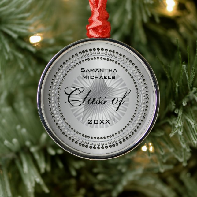 Silver Tone Class of 2023 Star Graduation Ornament (Tree)