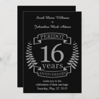 Silver Traditional wedding anniversary 16 years
