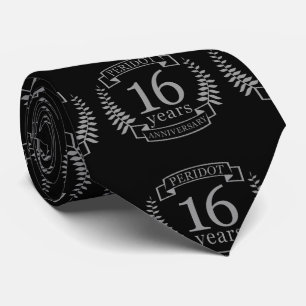 Silver Traditional wedding anniversary 16 years Tie