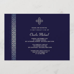 Silver Trim Invitation