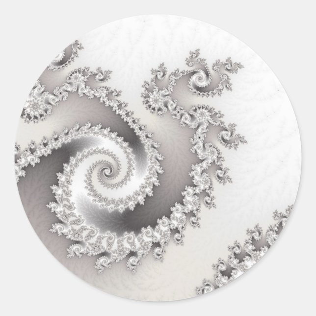 Silver Triple Twirl Stickers (Front)