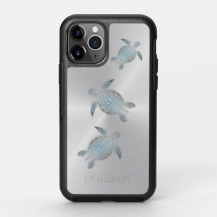 Silver Turquoise Sea Turtles OtterBox Symmetry iPhone 11 Pro Case