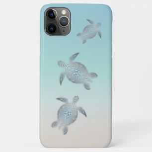 Silver Turtles Beach Style   Coastal  iPhone 11 Pro Max Case